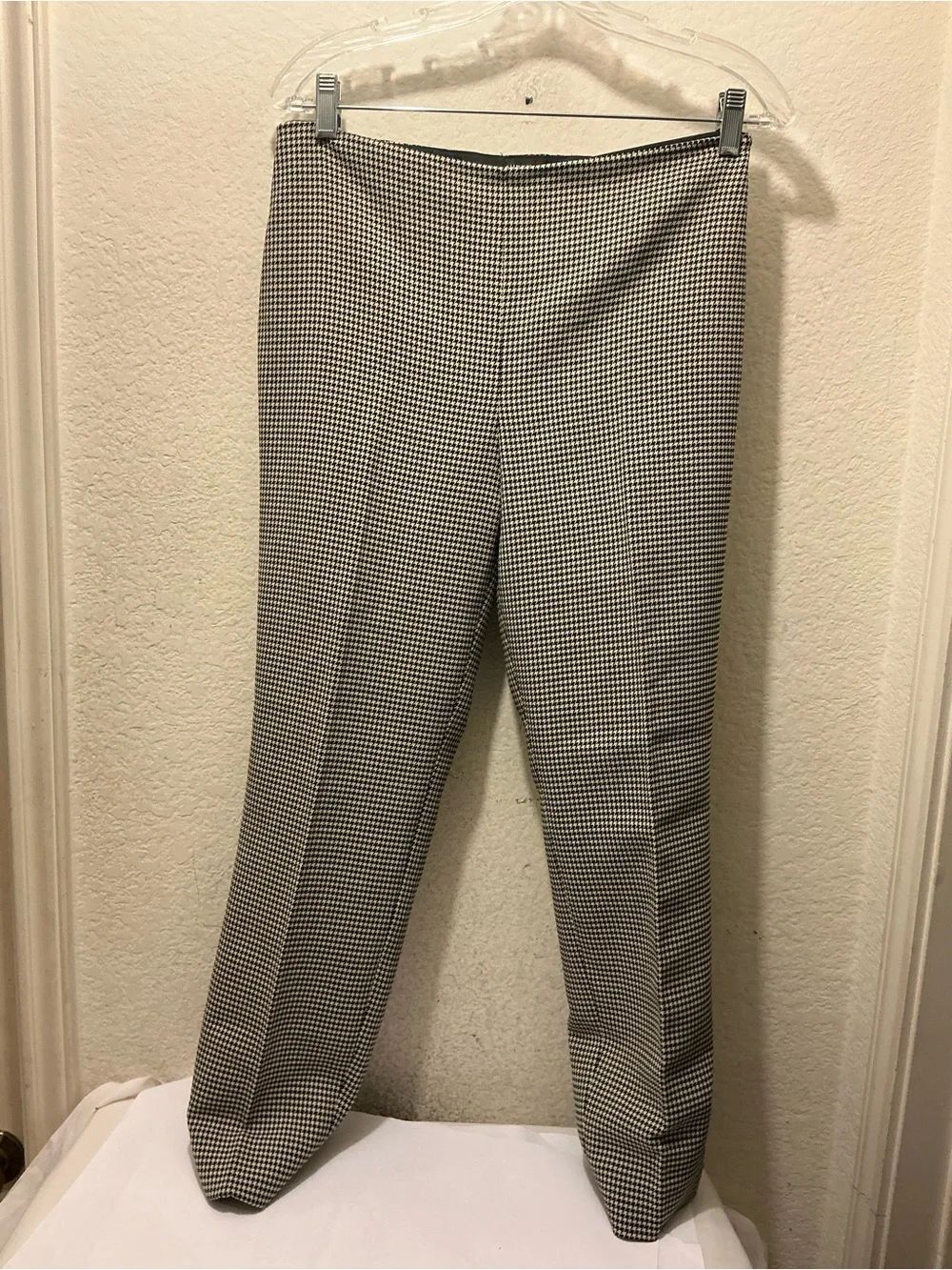Ralph Lauren Black label Houndstooth Straight-Leg Pants size 8